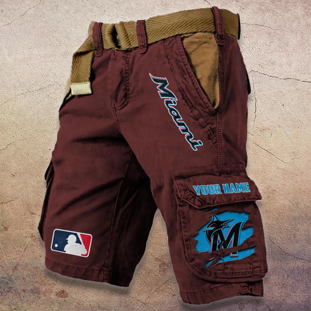 Sportswearmerch Miami Heat NBA Denim Short For Fan