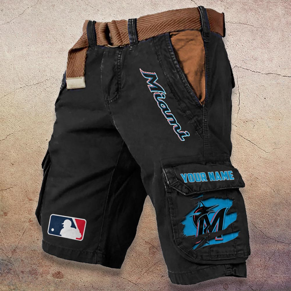 Sportswearmerch Miami Heat NBA Denim Short For Fan