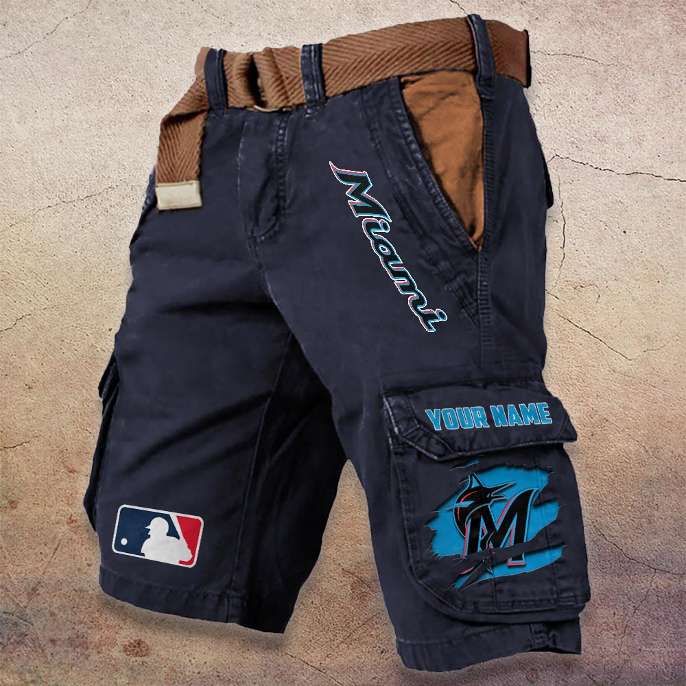 Sportswearmerch Miami Heat NBA Denim Short For Fan