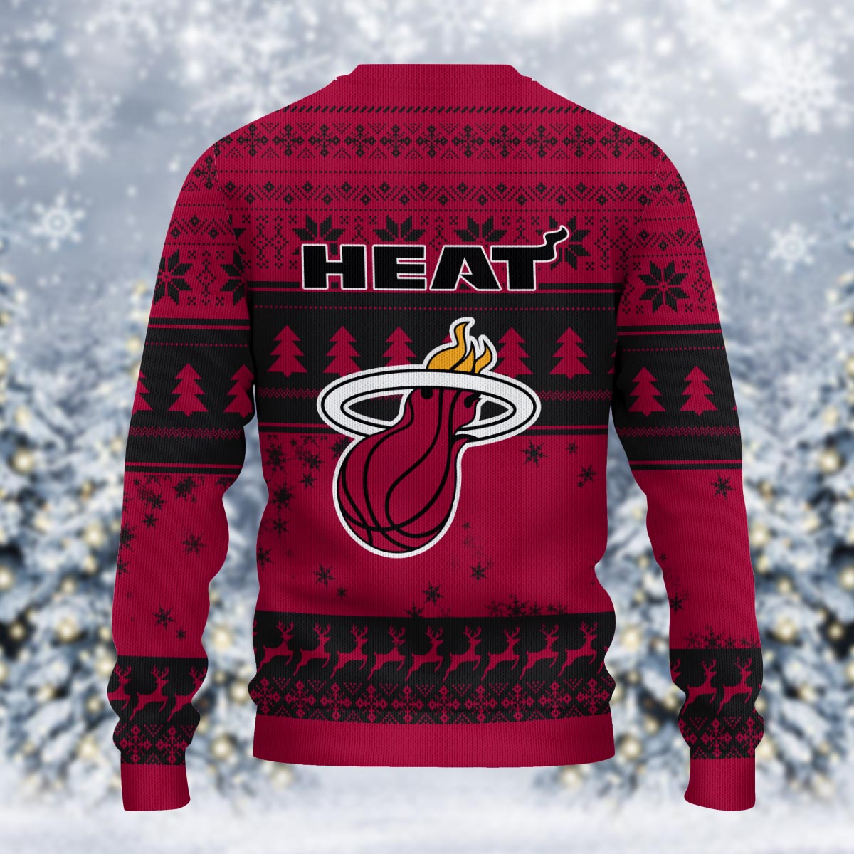 Sportswearmerch Miami Heat NBA x Grinch Christmas Ugly Sweater For Fans