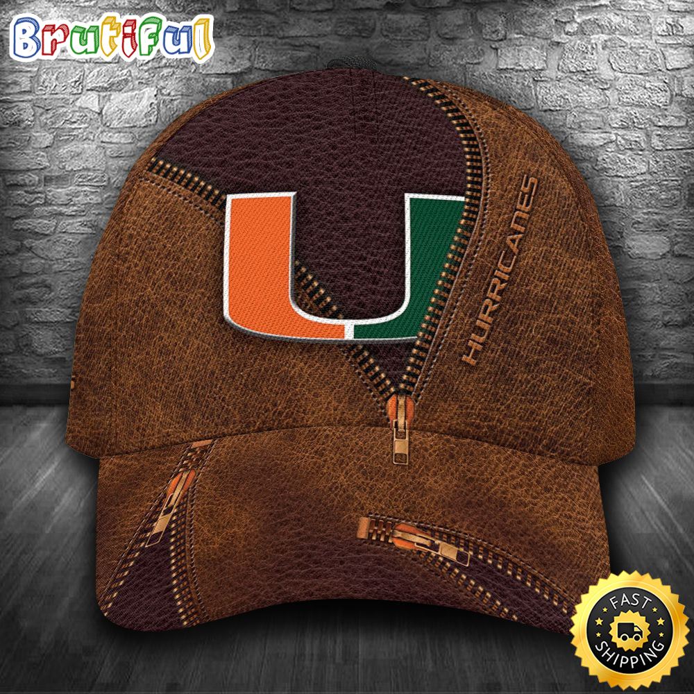 Sportswearmerch Miami Hurricanes NCAA Brown Classic Cap For Fan
