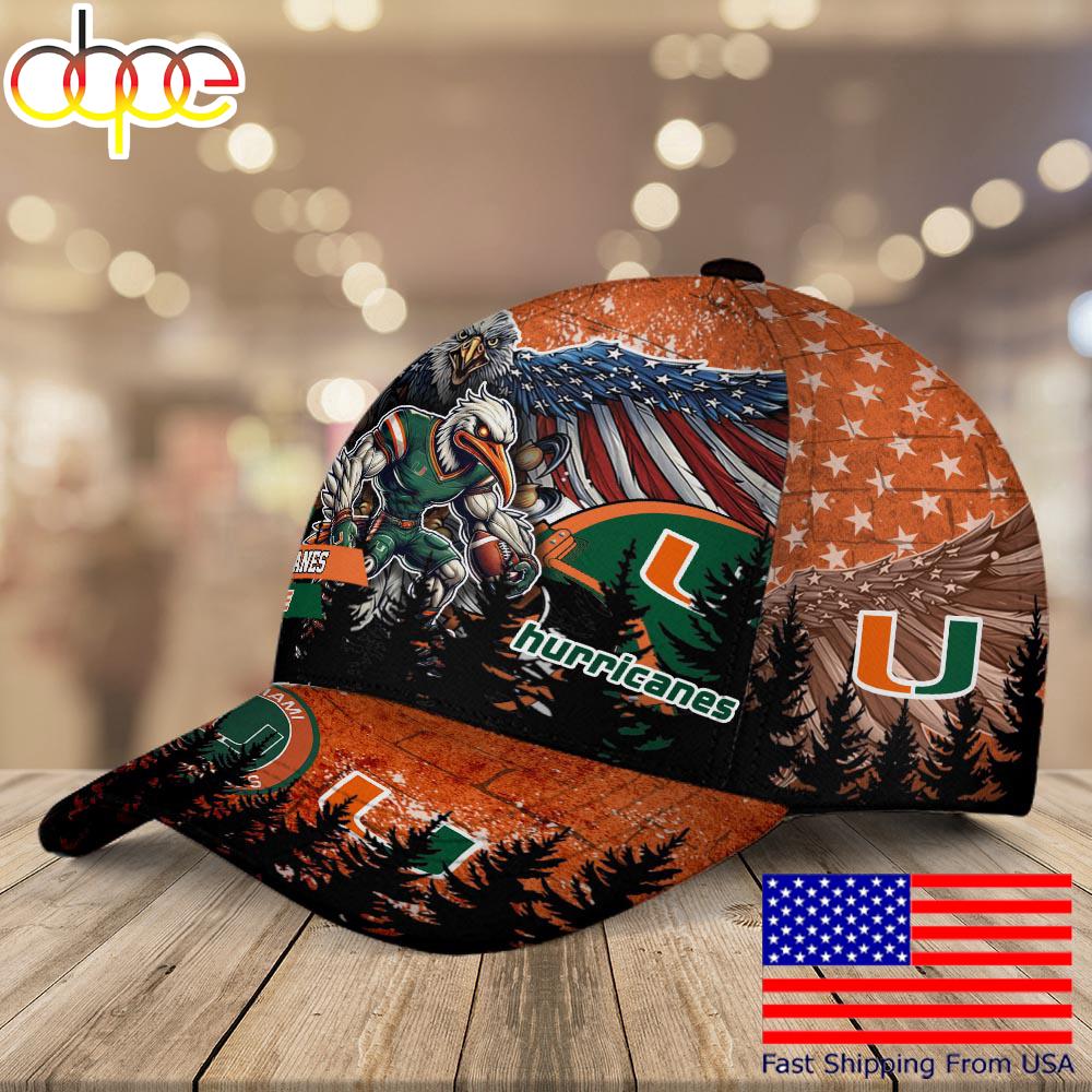 Sportswearmerch Miami Hurricanes NCAA Classic Cap For Fan