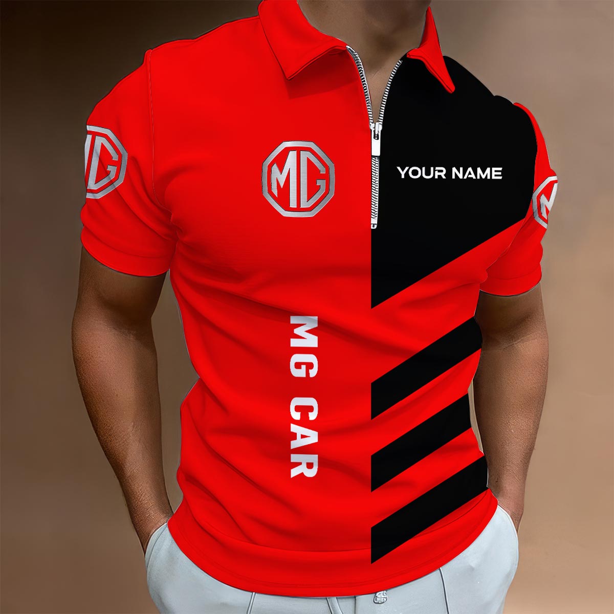 Sportswearmerch Miami Hurricanes NCAA Lapel Zip Polo Shirt For Fan