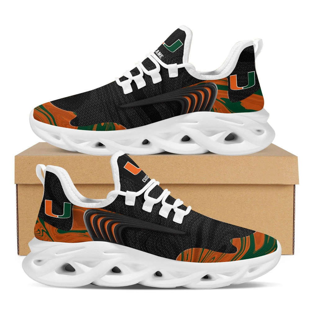 Sportswearmerch Miami Hurricanes NCAA Max Soul Shoes Sneakers For Men And Women