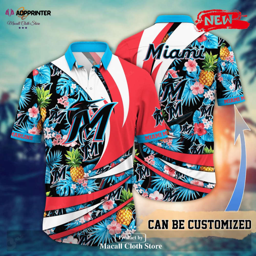 Sportswearmerch Miami Marlins MLB Personalized Hawaiian Shirt For Fan