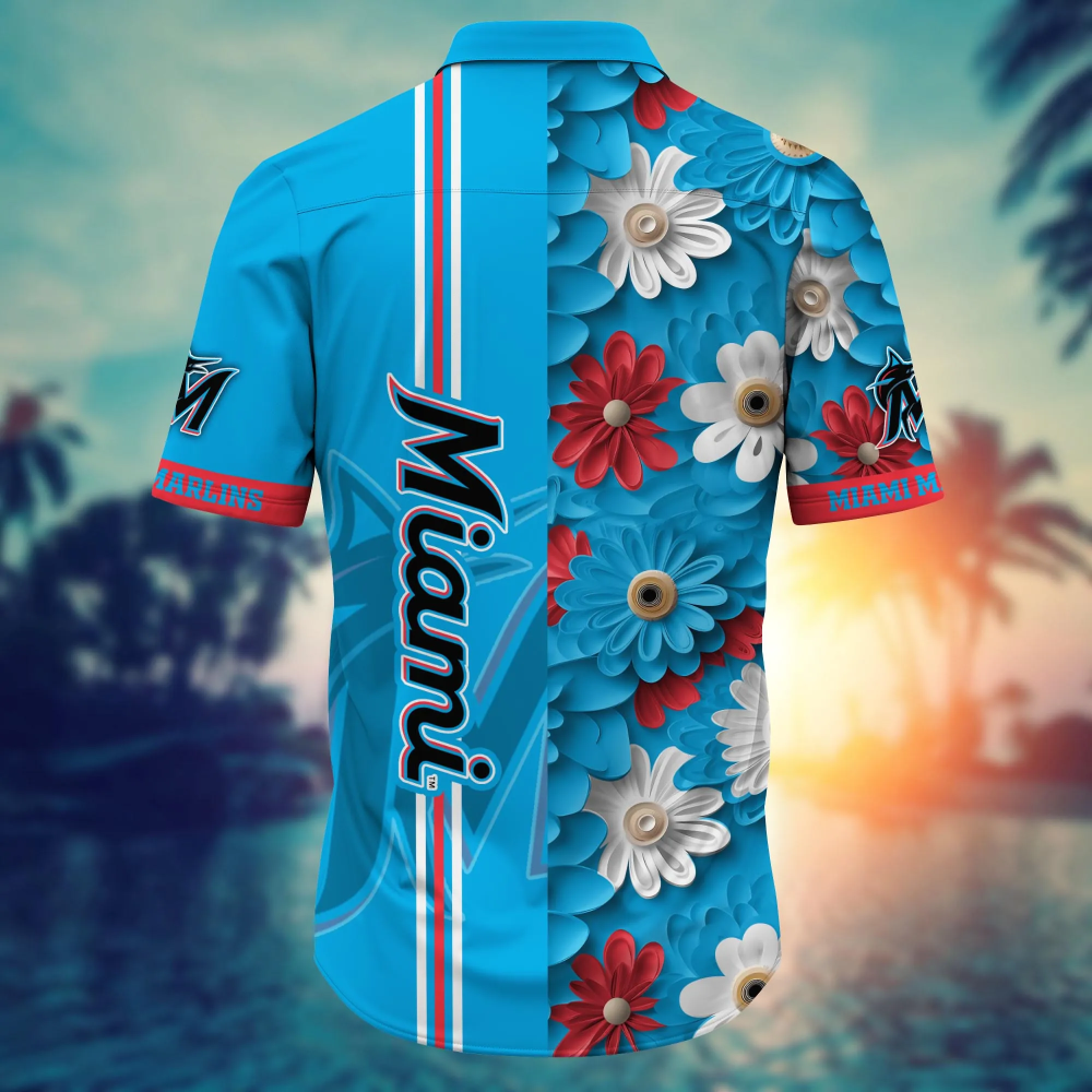 Sportswearmerch Miami Marlins MLB Personalized Hawaiian Shirt For Fan