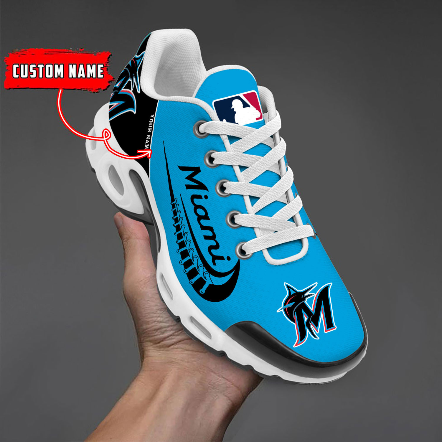 Sportswearmerch Miami Marlins MLB TN Shoes Sneakers For Men And Women