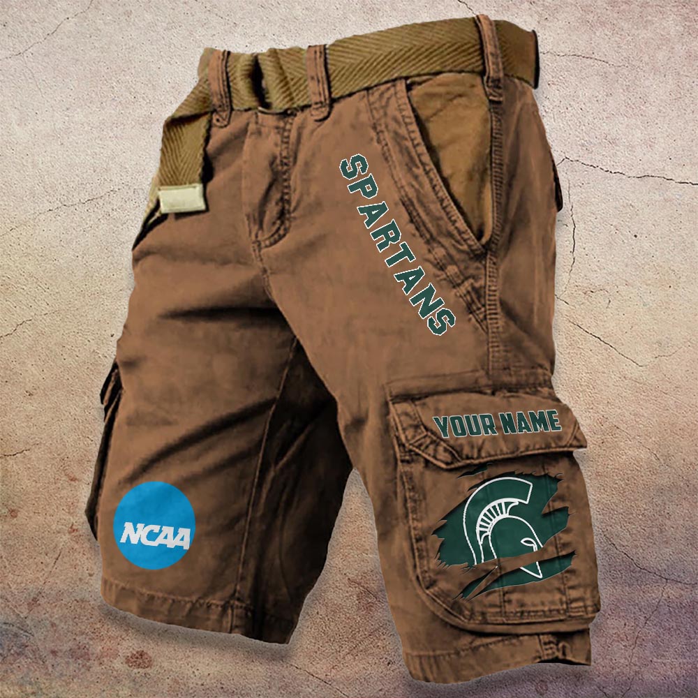 Sportswearmerch Michigan State Spartans NCAA Denim Short For Fan