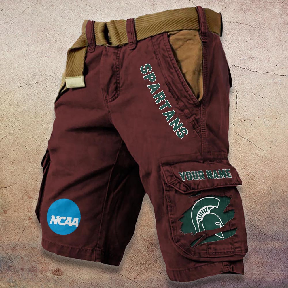 Sportswearmerch Michigan State Spartans NCAA Denim Short For Fan