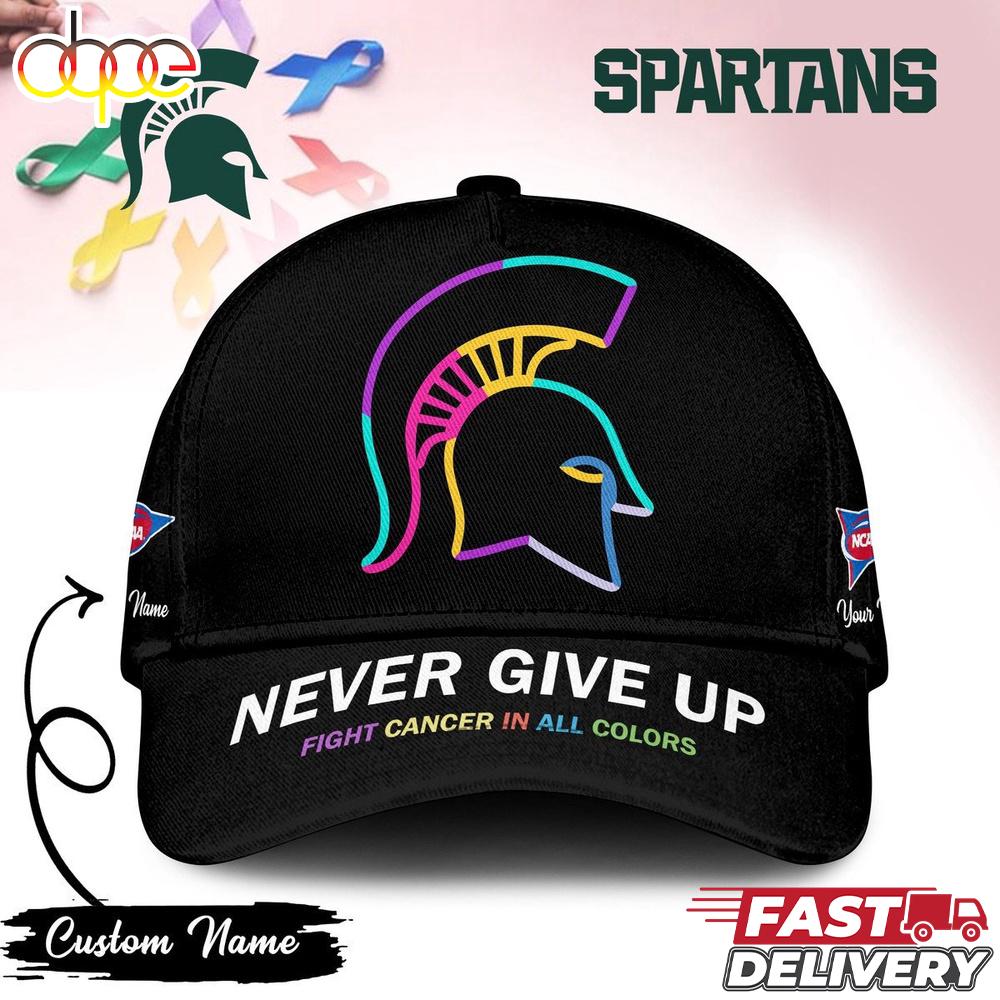 Sportswearmerch Michigan State Spartans NCAA Fight Cancer In Classic Cap For Fan