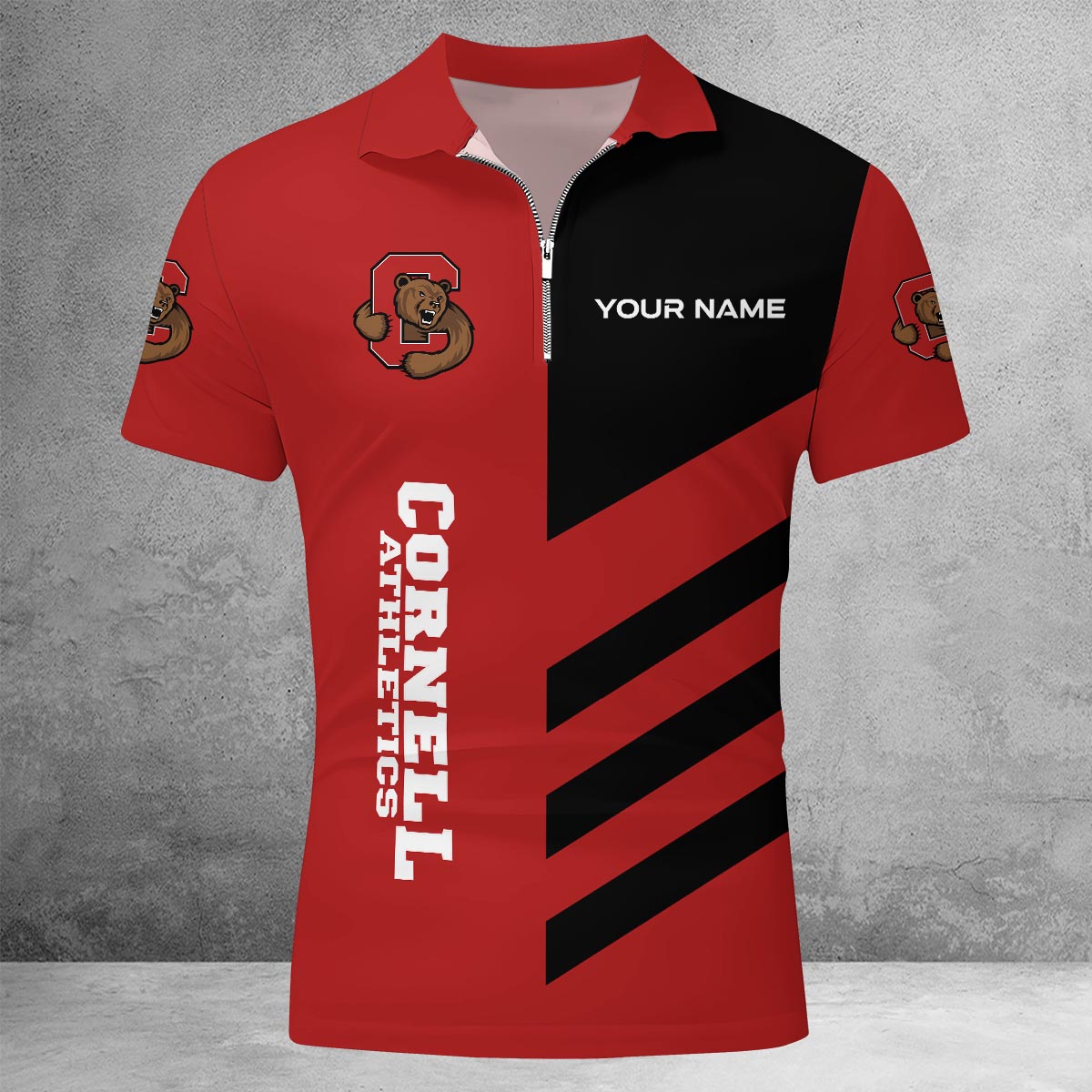 Sportswearmerch Michigan State Spartans NCAA Lapel Zip Polo Shirt For Fan