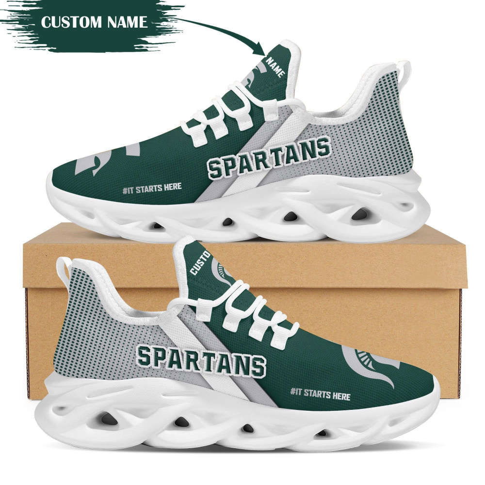 Sportswearmerch Michigan State Spartans NCAA Max Soul Shoes Sneakers For Men And Women