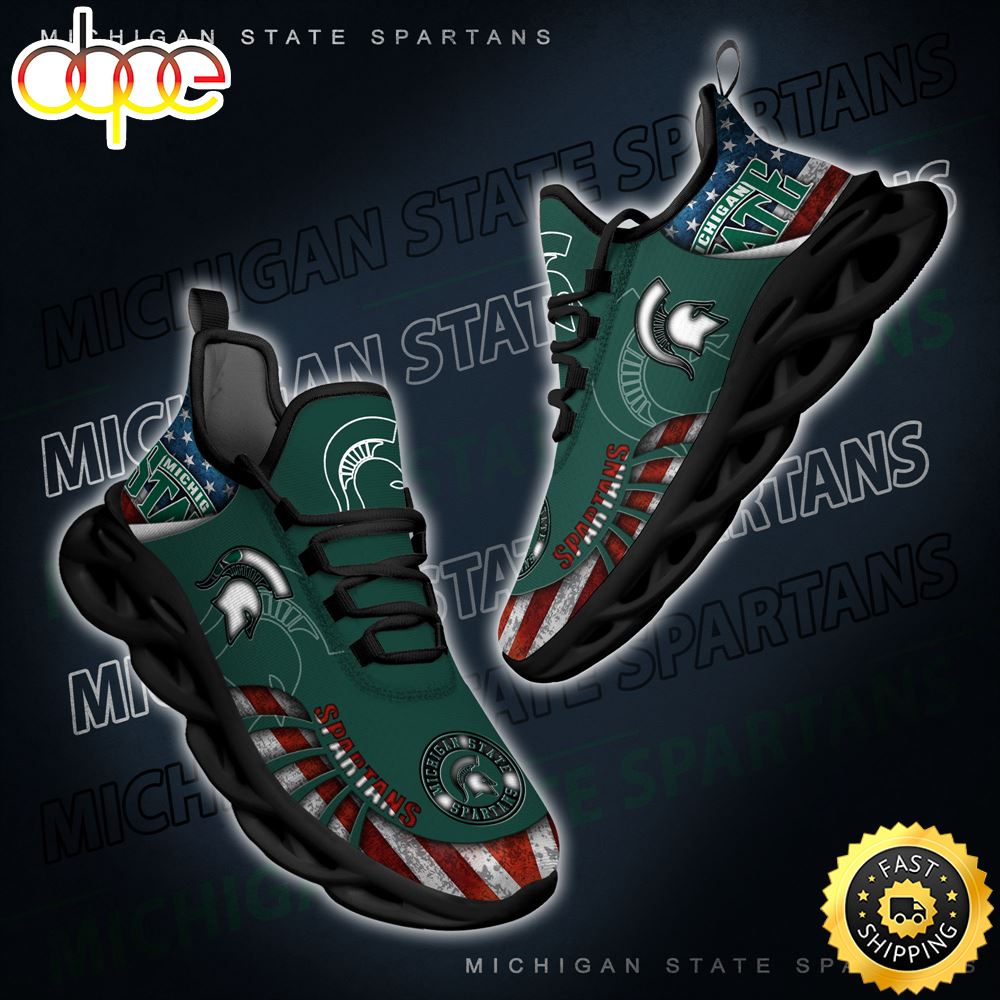 Sportswearmerch Michigan State Spartans NCAA Max Soul Shoes Sneakers For Men And Women