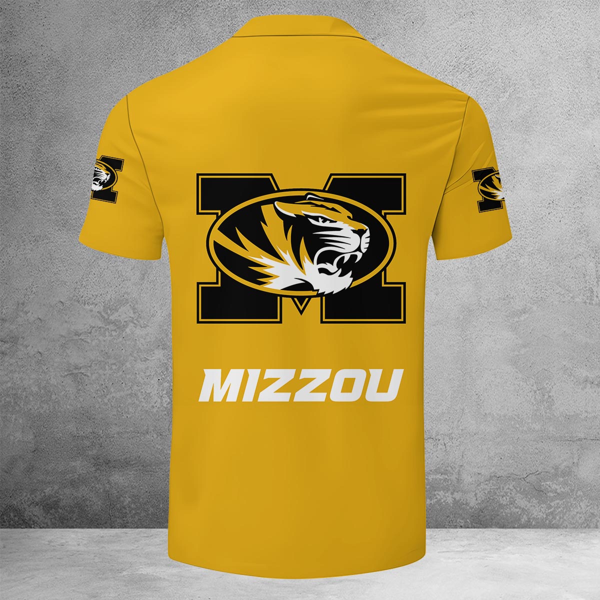 Sportswearmerch Michigan Wolverines NCAA Lapel Zip Polo Shirt For Fan