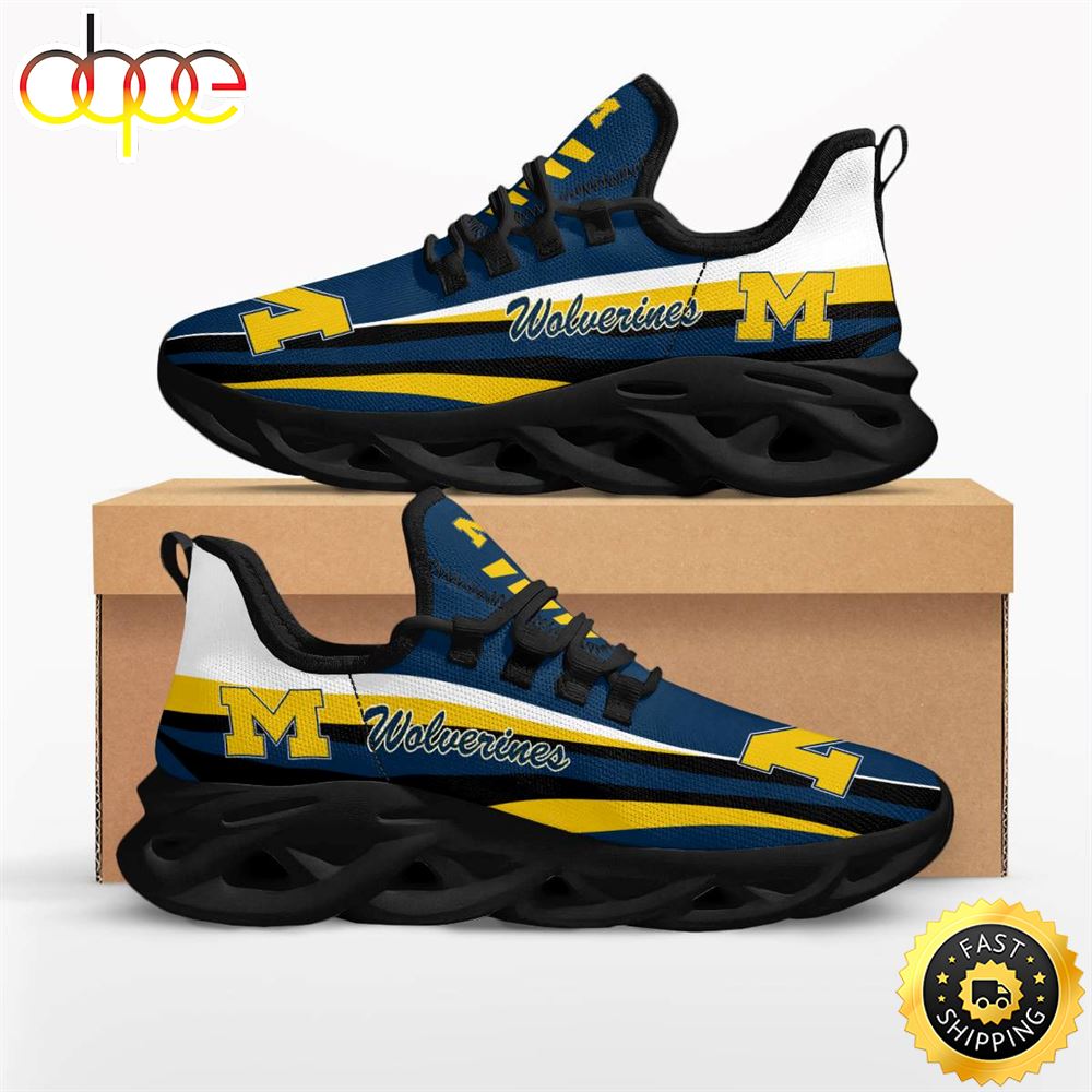 Sportswearmerch Michigan Wolverines NCAA Max Soul Shoes Sneakers For Men And Women