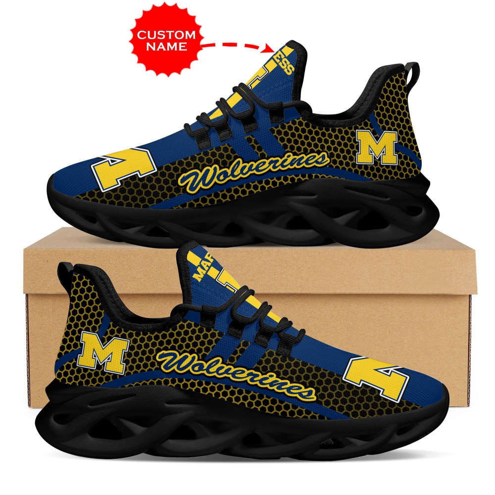 Sportswearmerch Michigan Wolverines NCAA Max Soul Shoes Sneakers For Men And Women