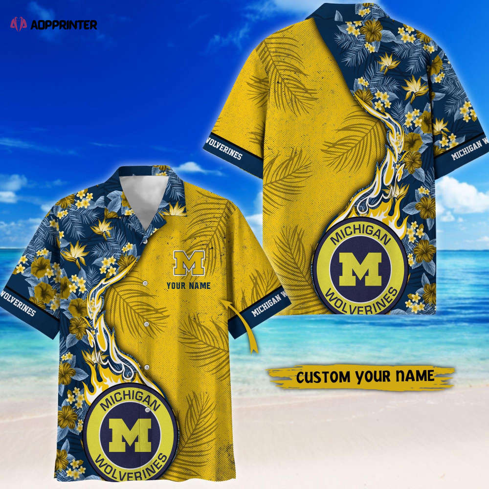 Sportswearmerch Michigan Wolverines NCAA Personalized Hawaiian Shirt For Fan