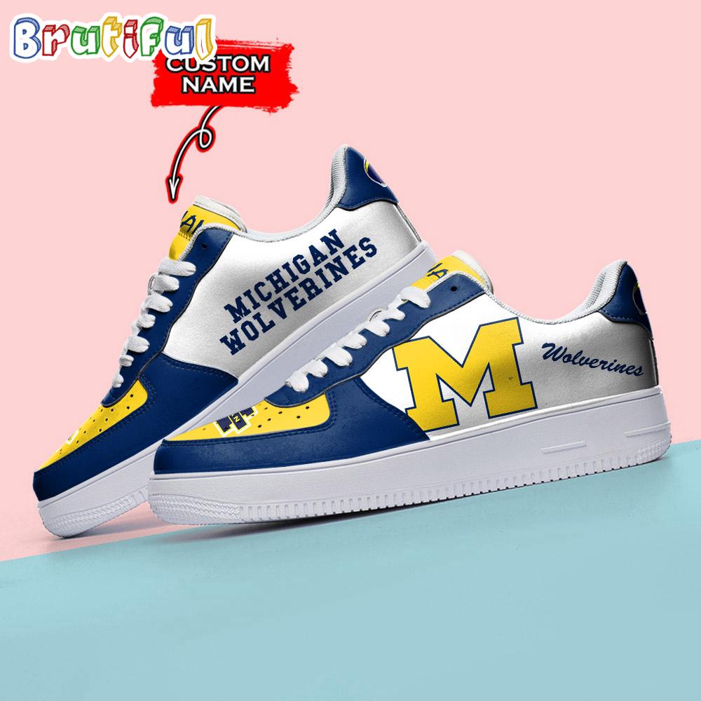 Sportswearmerch Michigan Wolverines NCAA Sporty Air Low-Top Shoes For Men And Women