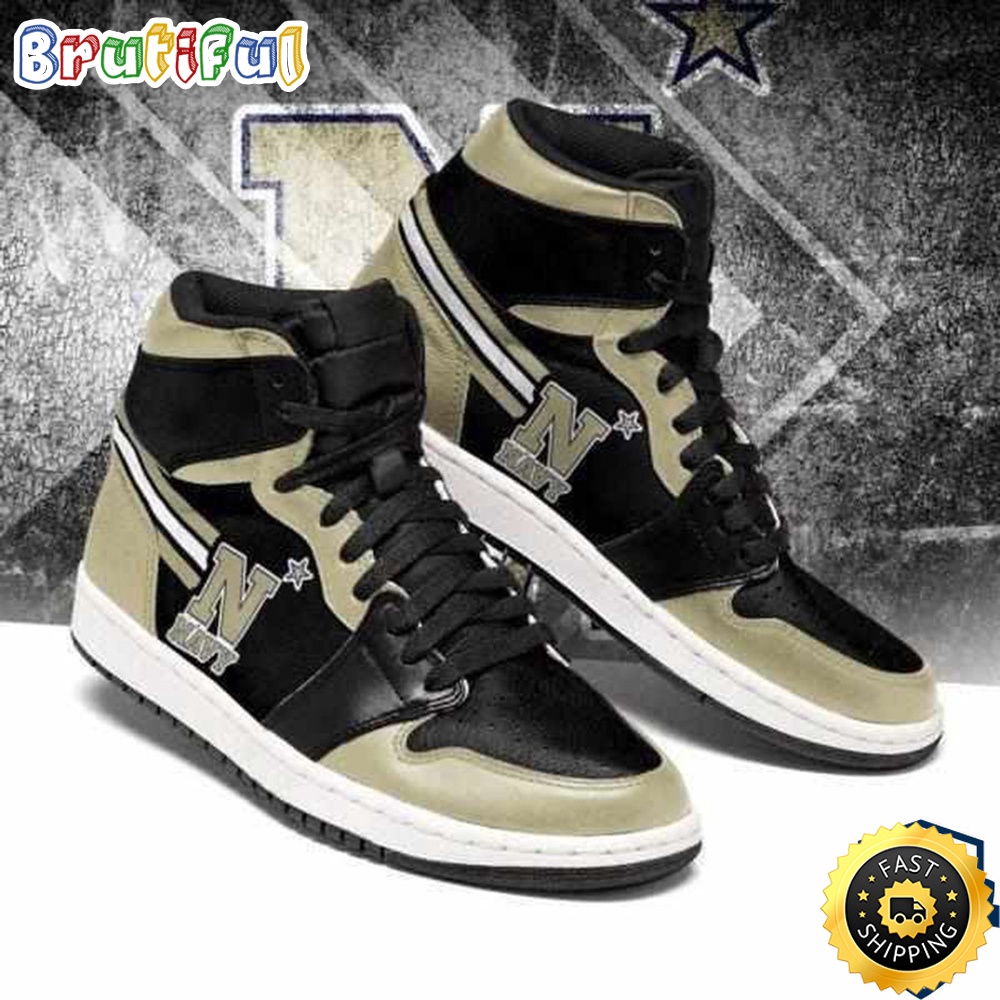 Sportswearmerch Midshipmen NCAA AJ1 High Sneakers Shoes For Men And Women