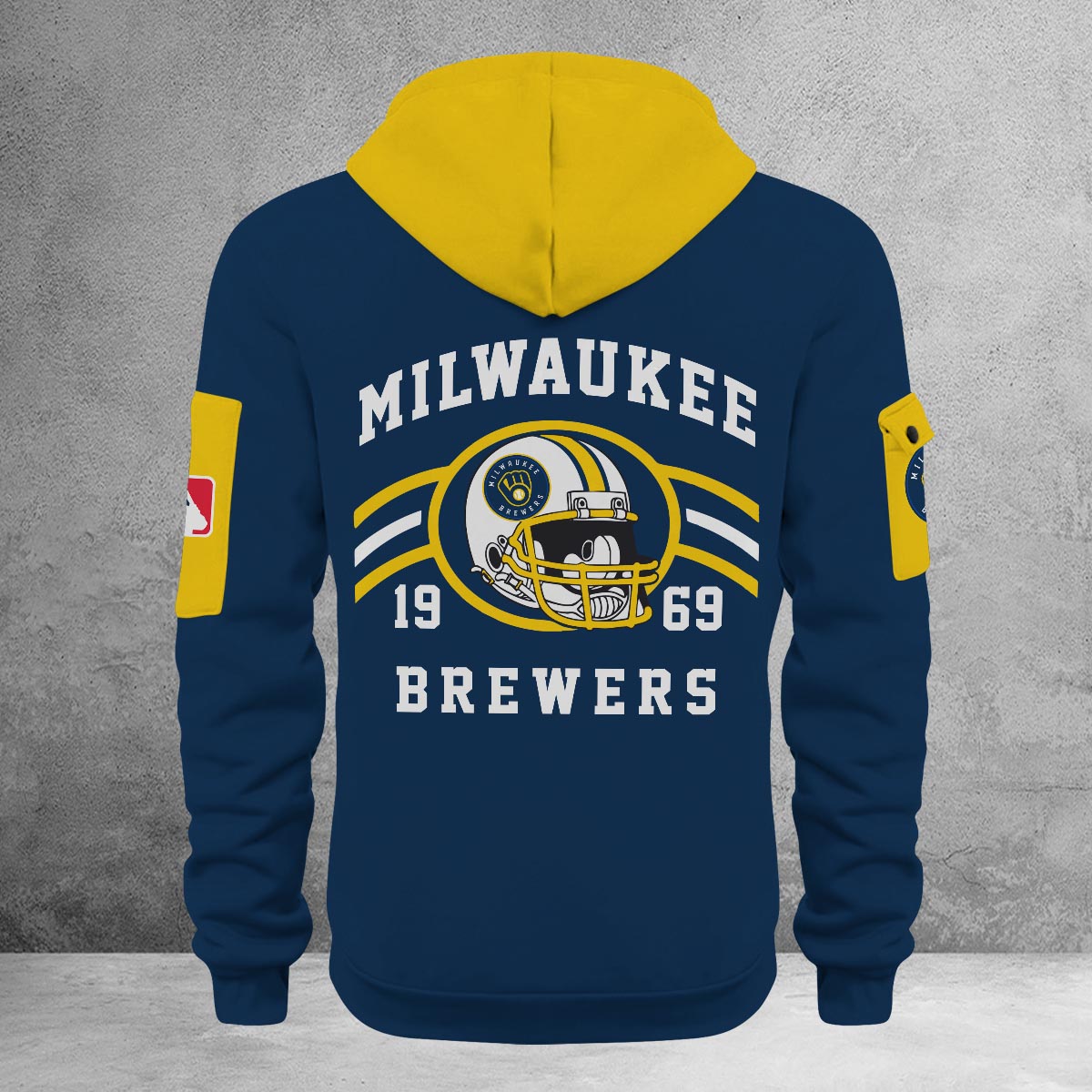 Sportswearmerch Milwaukee Brewers MLB Half Zip Hoodie Personalized For Fan