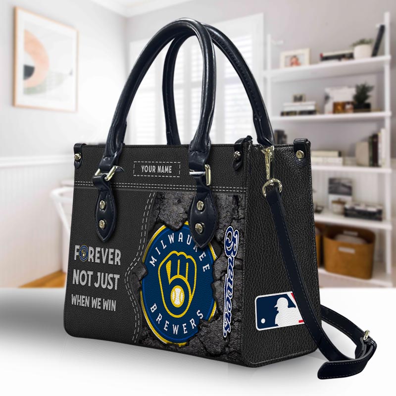 Sportswearmerch Milwaukee Brewers MLB Leather Handbag For Fan