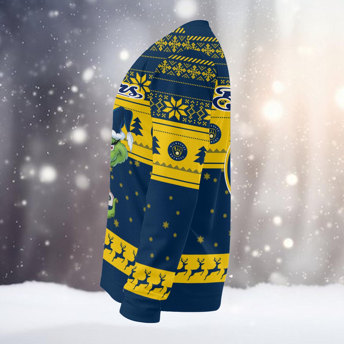 Sportswearmerch Milwaukee Brewers MLB x Grinch Christmas Ugly Sweater For Fans