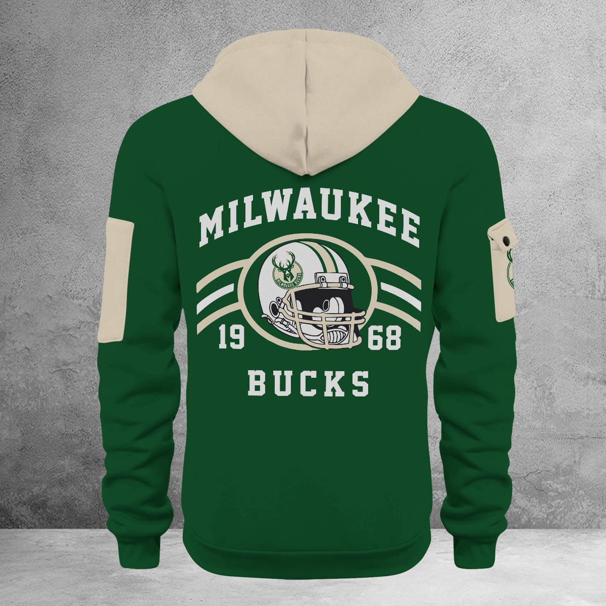 Sportswearmerch Milwaukee Bucks NBA Half Zip Hoodie Personalized For Fan