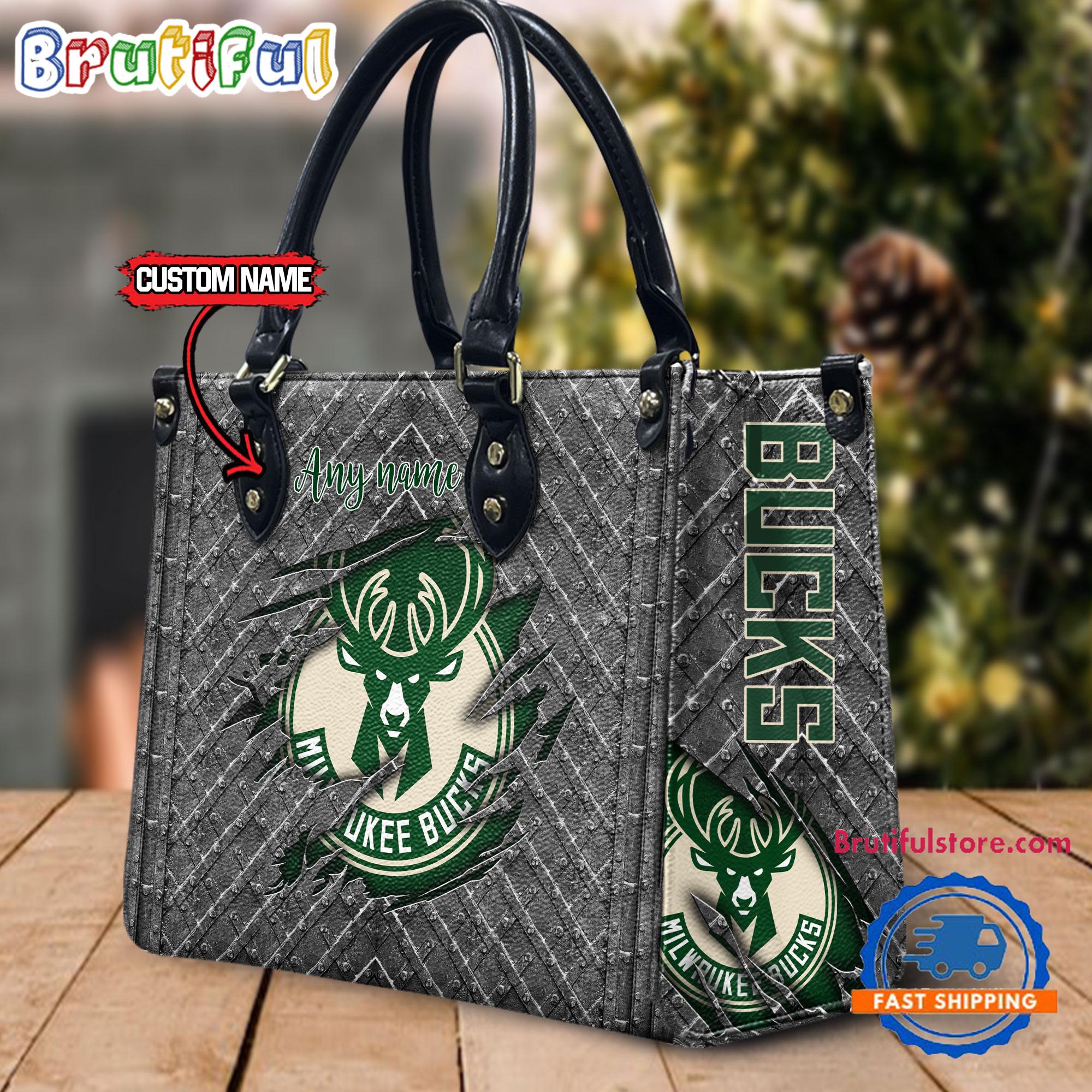 Sportswearmerch Milwaukee Bucks NBA Sports Leather Bag For Fan