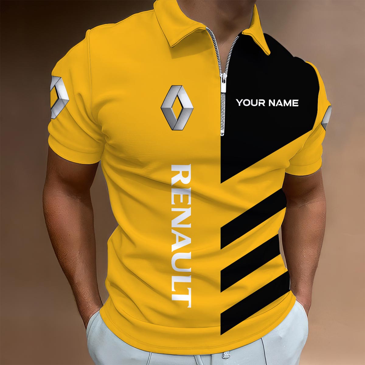 Sportswearmerch Minnesota Golden Gophers NCAA Lapel Zip Polo Shirt For Fan