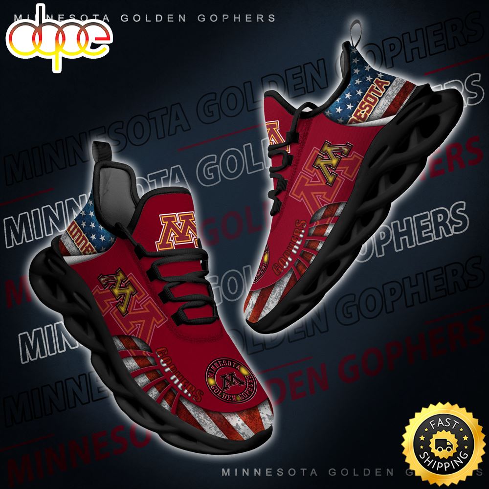 Sportswearmerch Minnesota Golden Gophers NCAA Max Soul Shoes Sneakers For Men And Women