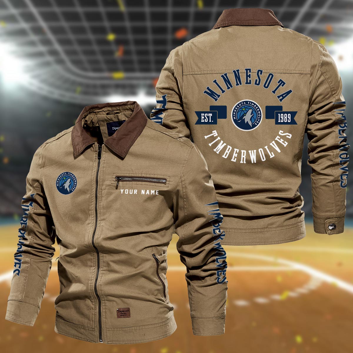 Sportswearmerch Minnesota Timberwolves NBA Lapel Jacket For Fan