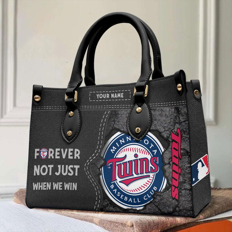 Sportswearmerch Minnesota Twins MLB Leather Handbag For Fan