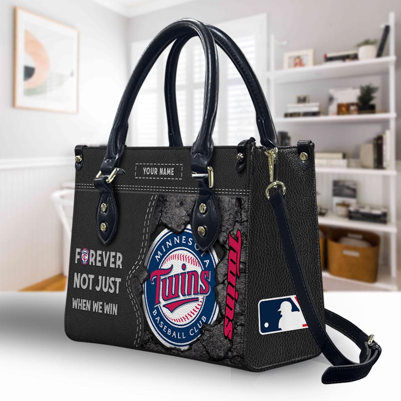 Sportswearmerch Minnesota Twins MLB Leather Handbag For Fan