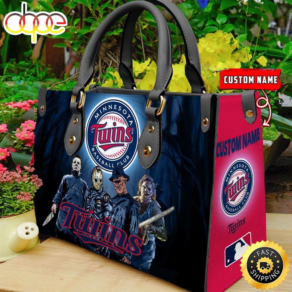 Sportswearmerch Minnesota Twins MLB Women Leather Hand Bag For Fan