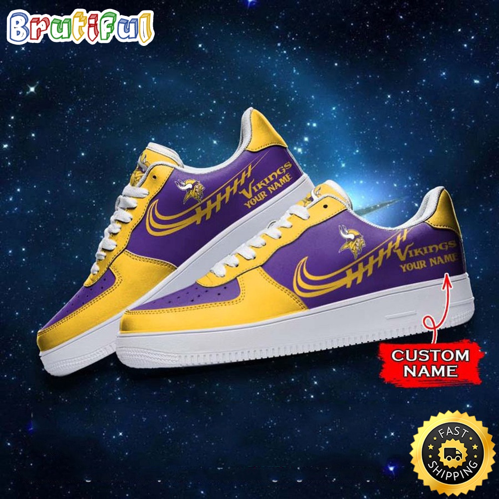 Sportswearmerch Minnesota Vikings NFL Air Low-Top Sneakers Shoes For Men And Women