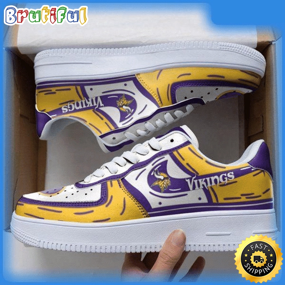 Sportswearmerch Minnesota Vikings NFL Air Low-Top Sneakers Shoes For Men And Women