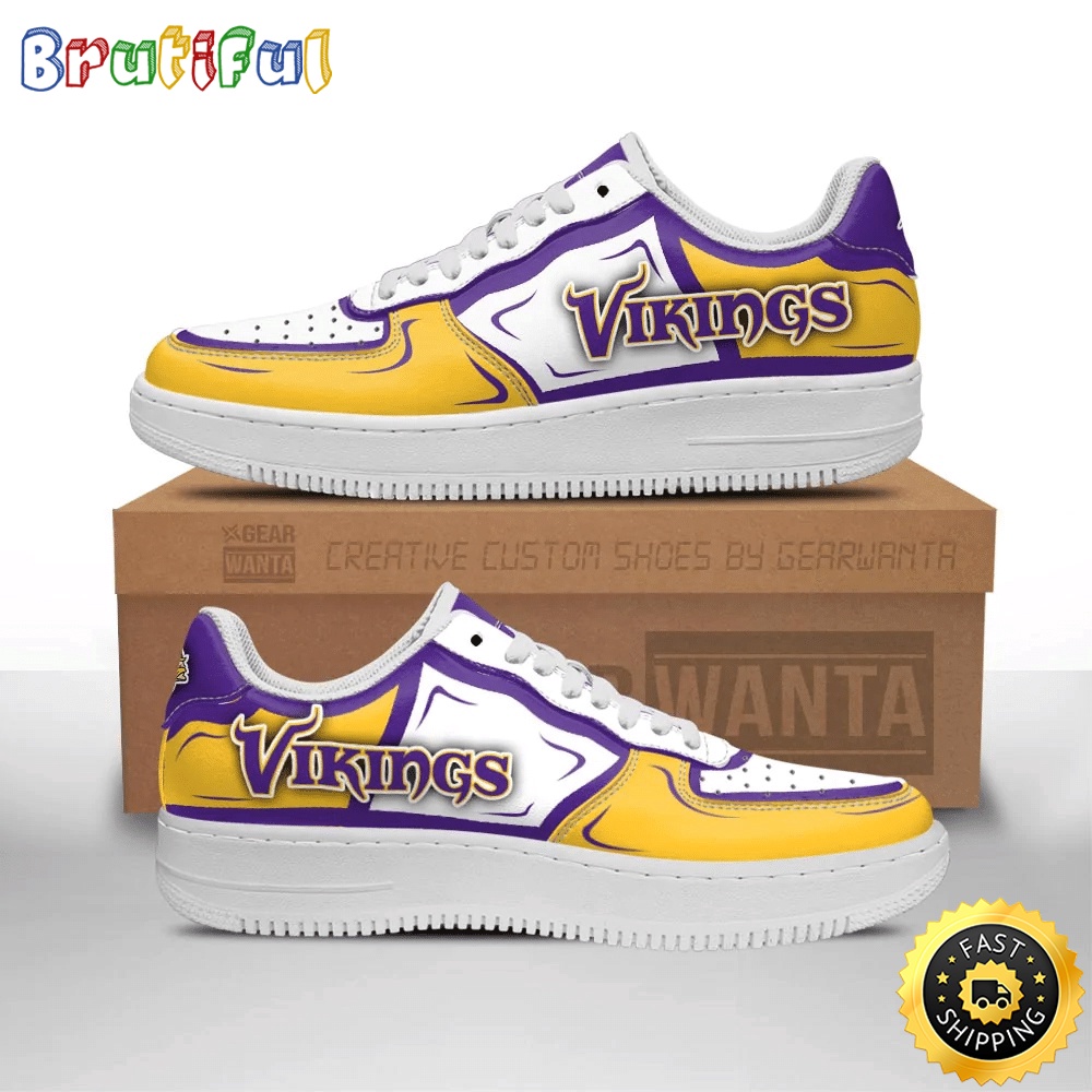 Sportswearmerch Minnesota Vikings NFL Air Low-Top Sneakers Shoes For Men And Women