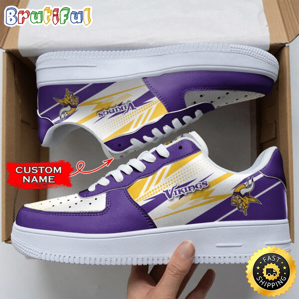 Sportswearmerch Minnesota Vikings NFL Air Low-Top Sneakers Shoes For Men And Women
