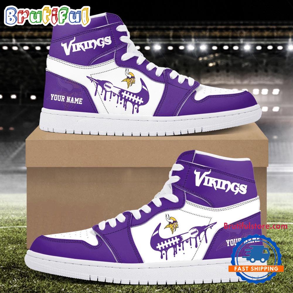 Sportswearmerch Minnesota Vikings NFL AJ1 High Sneakers Shoes For Men And Women