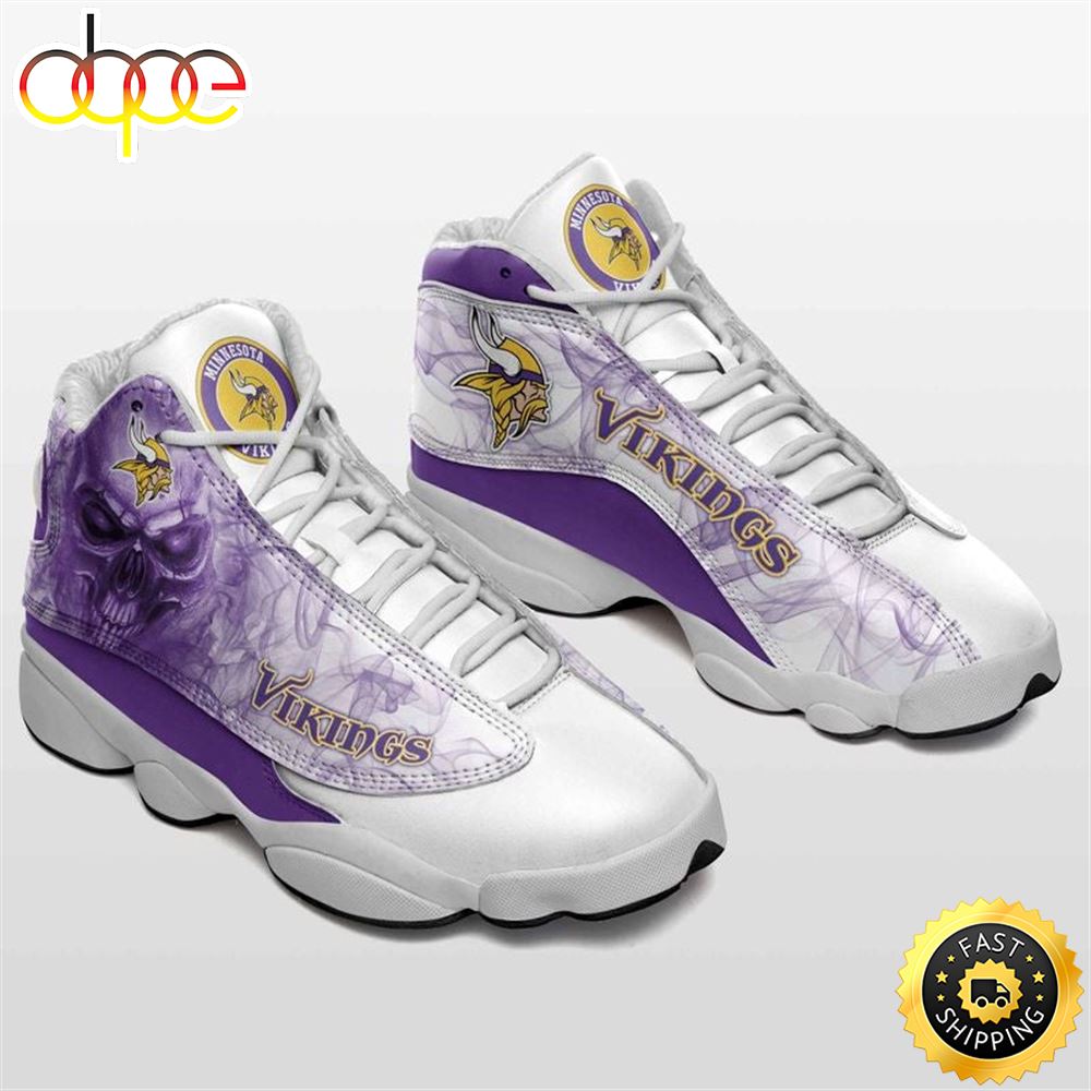 Sportswearmerch Minnesota Vikings NFL AJ13 Sneakers Shoes For Men And Women