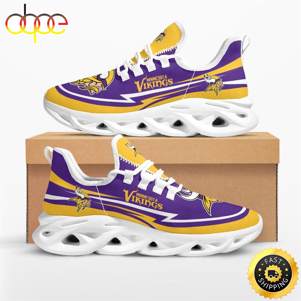 Sportswearmerch Minnesota Vikings NFL Are Coming Curves Max Soul Shoes Sneakers For Men And Women