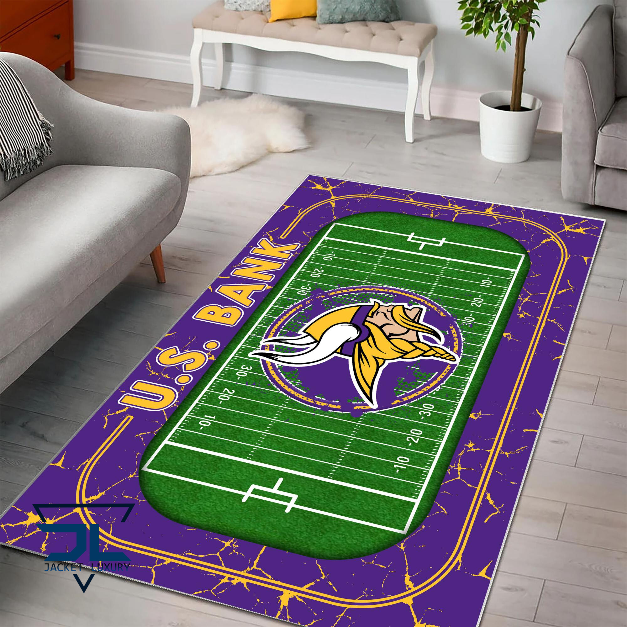 Sportswearmerch Minnesota Vikings NFL Area Rug For Fan