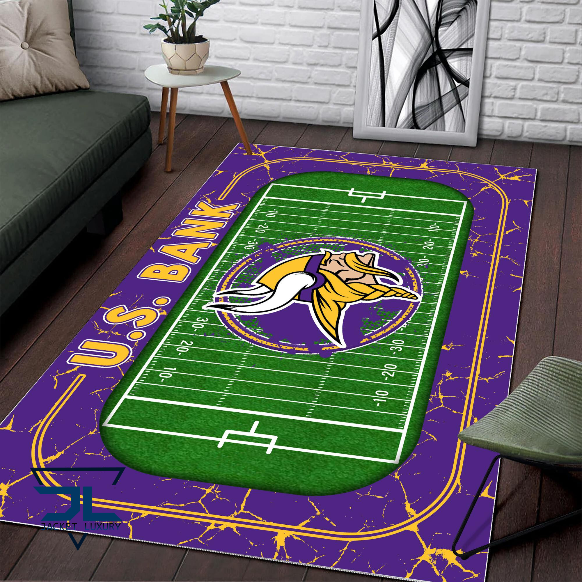 Sportswearmerch Minnesota Vikings NFL Area Rug For Fan
