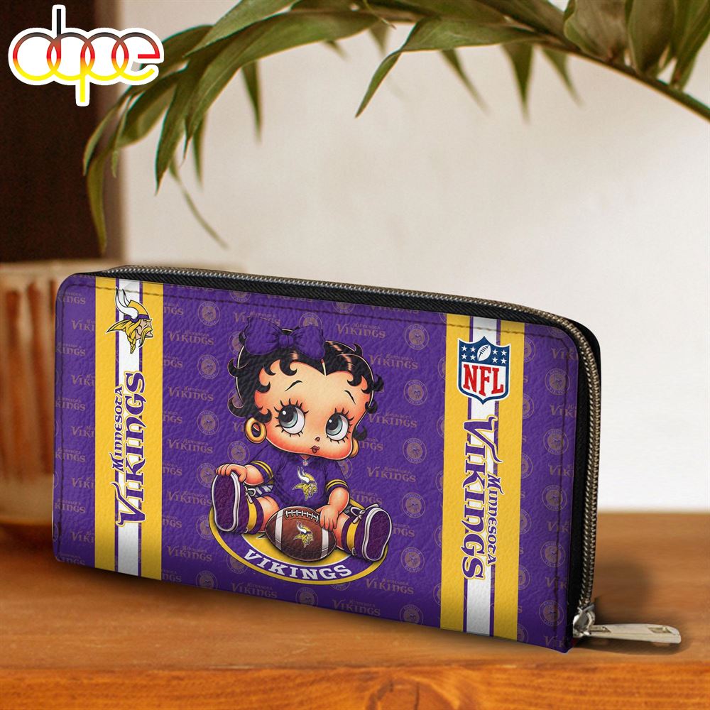 Sportswearmerch Minnesota Vikings NFL Betty Boop Clutch Pure For Fan