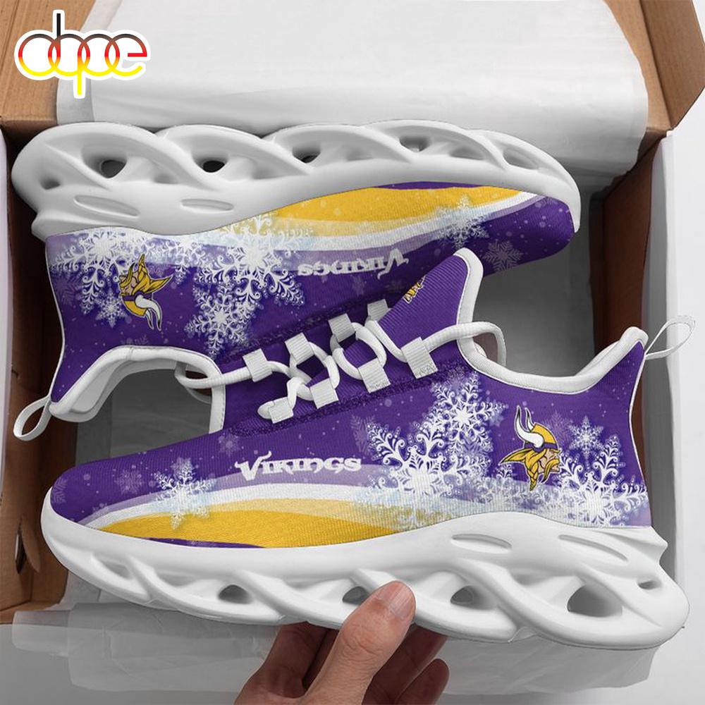 Sportswearmerch Minnesota Vikings NFL Christmas Snow Max Soul Shoes Sneakers For Men And Women