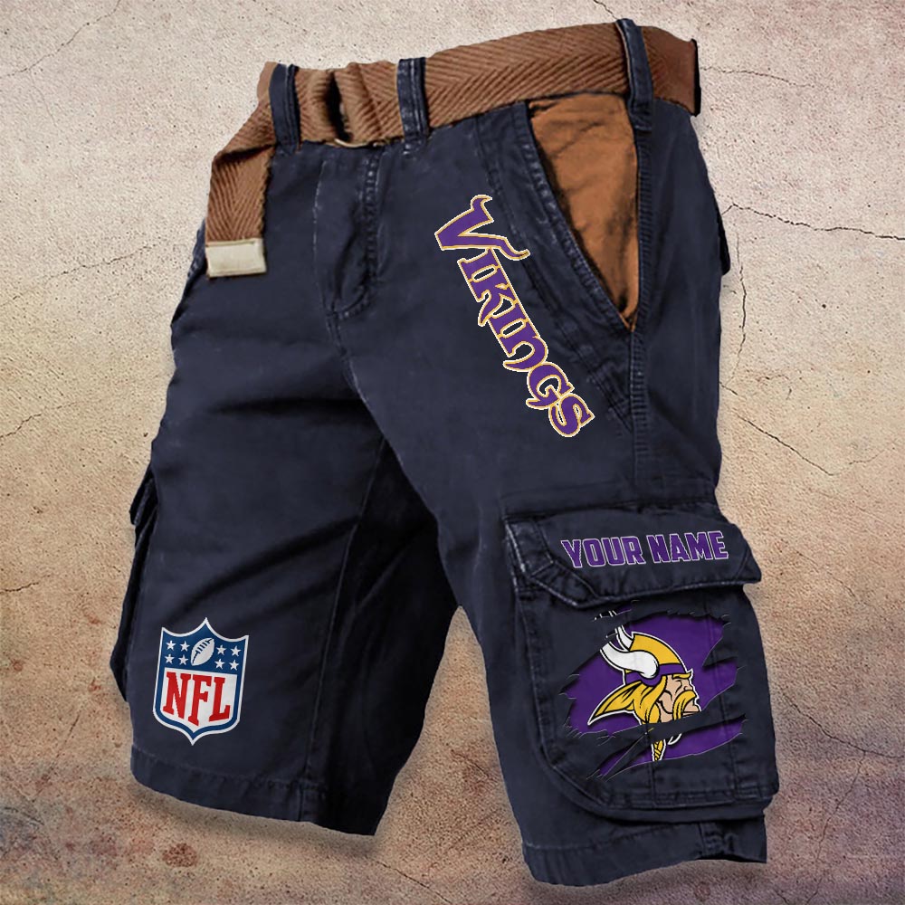 Sportswearmerch Minnesota Vikings NFL Denim Short For Fan