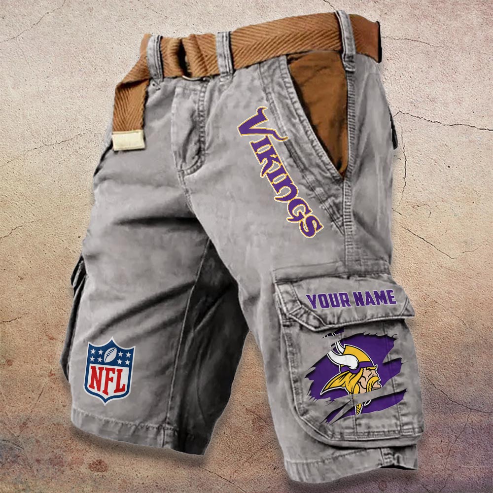 Sportswearmerch Minnesota Vikings NFL Denim Short For Fan