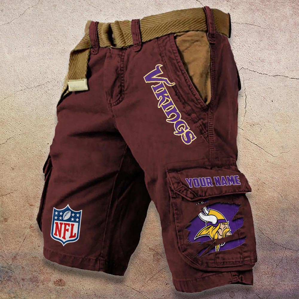 Sportswearmerch Minnesota Vikings NFL Denim Short For Fan
