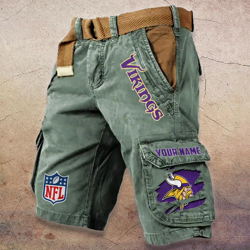 Sportswearmerch Minnesota Vikings NFL Denim Short For Fan