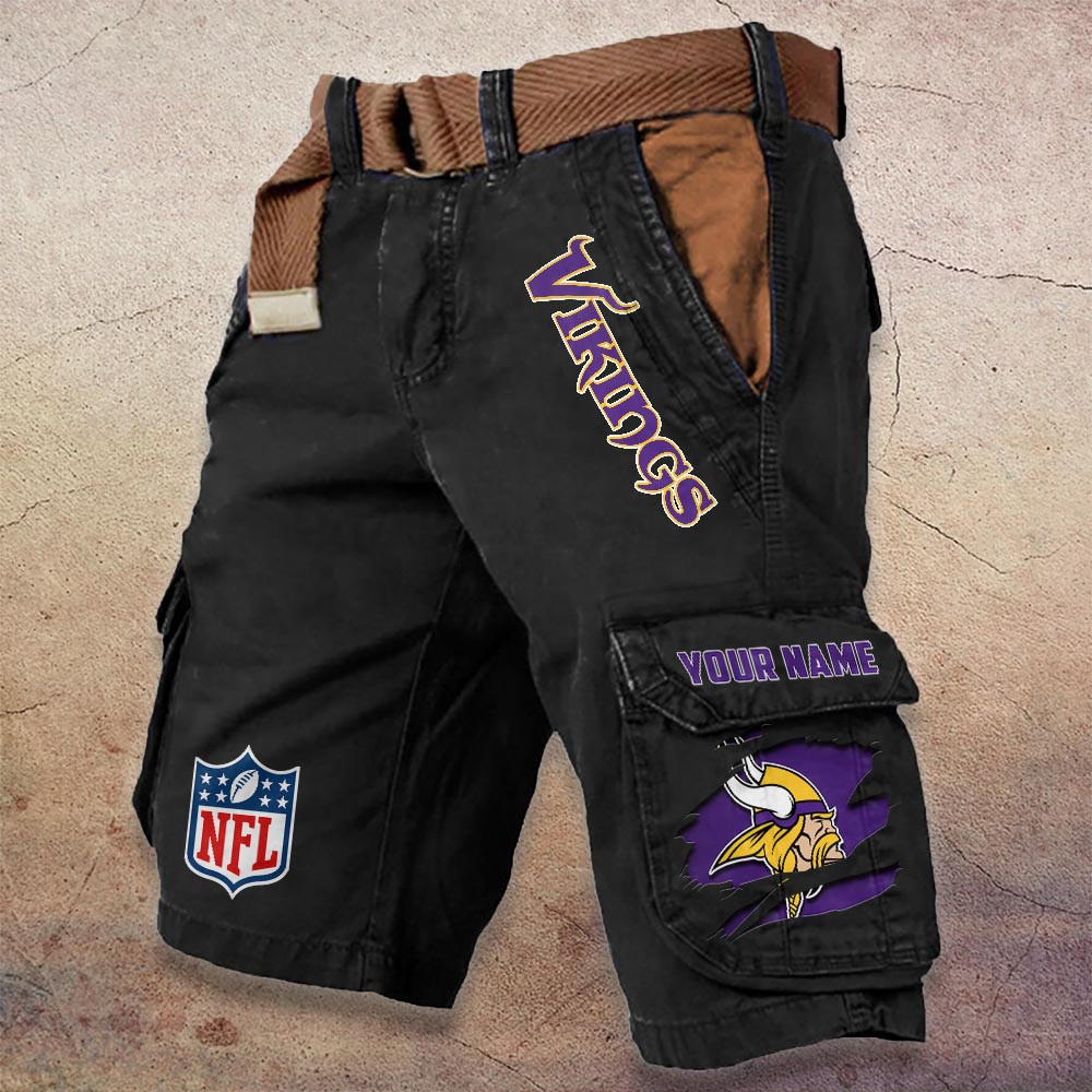 Sportswearmerch Minnesota Vikings NFL Denim Short For Fan